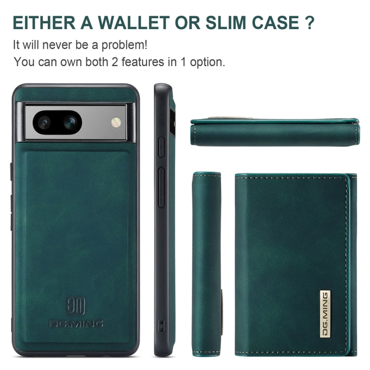 For Google Pixel 7A DG.MING M1 Series 3-Fold Multi Card Wallet + Magnetic Phone Case(Green) - free shipping - PMC TechLife - Order now!