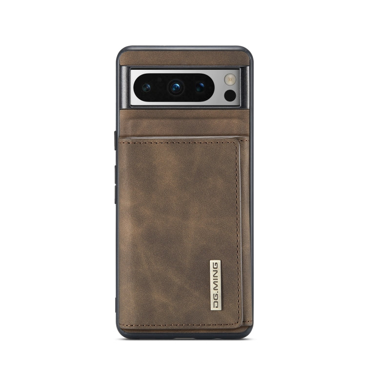 For Google Pixel 8 Pro DG.MING M1 Series 3-Fold Multi Card Wallet + Magnetic Phone Case(Coffee) - Google Cases by DG.MING | Online Shopping South Africa | PMC TechLife | Buy Now Pay Later Mobicred