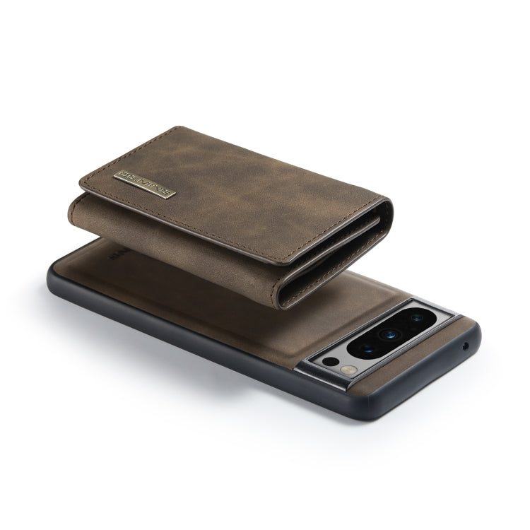 For Google Pixel 8 Pro DG.MING M1 Series 3-Fold Multi Card Wallet + Magnetic Phone Case(Coffee) - Google Cases by DG.MING | Online Shopping South Africa | PMC TechLife | Buy Now Pay Later Mobicred