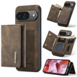 For Google Pixel 9 / 9 Pro DG.MING M1 Series 3-Fold Multi Card Wallet + Magnetic Phone Case(Coffee) - Google Cases by DG.MING | Online Shopping South Africa | PMC Jewellery | Buy Now Pay Later Mobicred