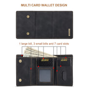 For Google Pixel 9 Pro XL DG.MING M1 Series 3-Fold Multi Card Wallet + Magnetic Phone Case(Black)