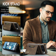 For Google Pixel 9 Pro XL DG.MING M2 Series 3-Fold Multi Card Bag + Magnetic Phone Case(Coffee)