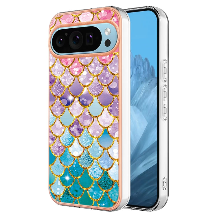 For Google Pixel 9 / 9 Pro Electroplating IMD TPU Phone Case(Colorful Scales) - Google Cases by PMC TechLife | Online Shopping South Africa | PMC TechLife | Buy Now Pay Later Mobicred