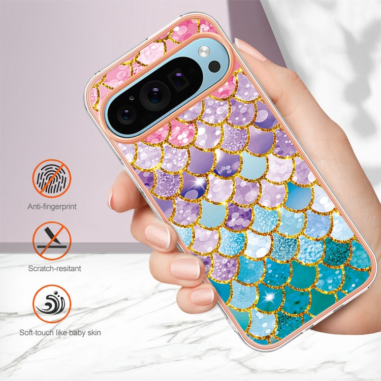 For Google Pixel 9 / 9 Pro Electroplating IMD TPU Phone Case(Colorful Scales) - Google Cases by PMC TechLife | Online Shopping South Africa | PMC TechLife | Buy Now Pay Later Mobicred