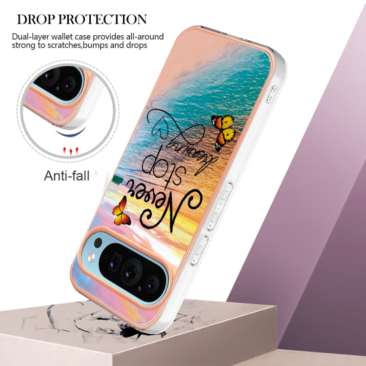 For Google Pixel 9 Pro XL Electroplating IMD TPU Phone Case(Dream Butterfly) - Google Cases by PMC TechLife | Online Shopping South Africa | PMC TechLife | Buy Now Pay Later Mobicred
