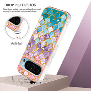 For Google Pixel 9 Pro XL Electroplating IMD TPU Phone Case(Colorful Scales)