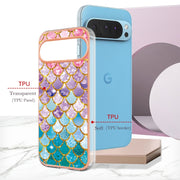 For Google Pixel 9 Pro XL Electroplating IMD TPU Phone Case(Colorful Scales)