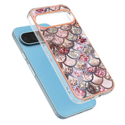 For Google Pixel 9 Pro XL Electroplating IMD TPU Phone Case(Pink Scales)