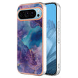For Google Pixel 9 Pro XL Electroplating Marble Dual-side IMD Phone Case(Purple 016) - Google Cases by PMC TechLife | Online Shopping South Africa | PMC TechLife | Buy Now Pay Later Mobicred