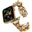Big Denim Chain Metal Watch Band For Apple Watch SE 2023 44mm(Gold) - free shipping - PMC TechLife - Order now!
