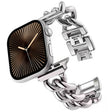 Big Denim Chain Metal Watch Band For Apple Watch Series 10 42mm(Silver) - free shipping - PMC TechLife - Order now!