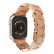 Plaid Metal Watch Band For Apple Watch Series 10 46mm(Rose Gold) - free shipping - PMC TechLife - Order now!
