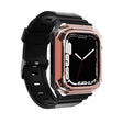 Armor Case Integrated TPU Watch Band For Apple Watch SE 2023 40mm(Rose Gold) - Watch Cases by PMC Jewellery | Online Shopping South Africa | PMC Jewellery | Buy Now Pay Later Mobicred