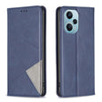For Xiaomi Poco F5 5G / Redmi Note 12 Turbo Rhombus Texture Magnetic Leather Phone Case(Blue) - Xiaomi Cases by PMC TechLife | Online Shopping South Africa | PMC TechLife | Buy Now Pay Later Mobicred