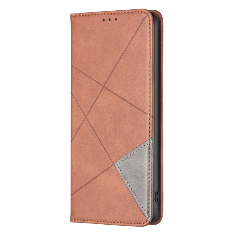 For Xiaomi Civi 3 5G Rhombus Texture Magnetic Leather Phone Case(Brown) - free shipping - PMC TechLife - Order now!