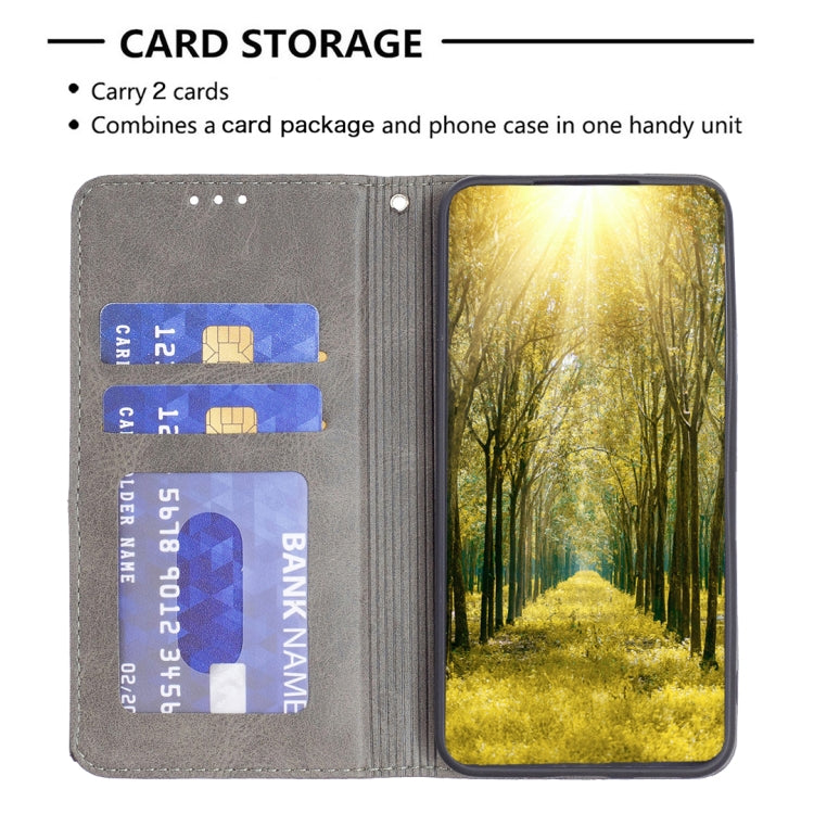 For Xiaomi Redmi A3 Rhombus Texture Magnetic Leather Phone Case(Grey) - free shipping - PMC TechLife - Order now!