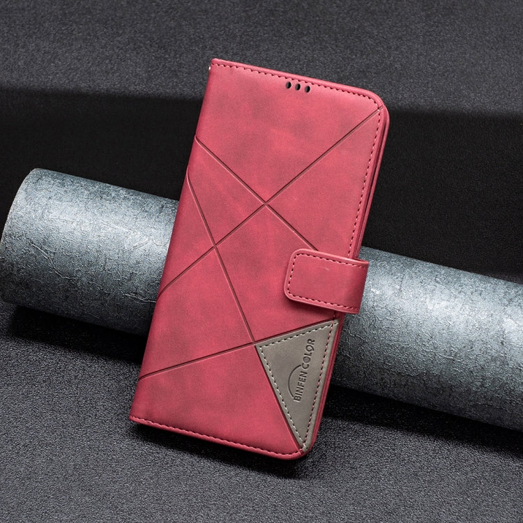 For Google Pixel 9 Magnetic Buckle Rhombus Texture Leather Phone Case(Red) - Google Cases by PMC TechLife | Online Shopping South Africa | PMC TechLife | Buy Now Pay Later Mobicred