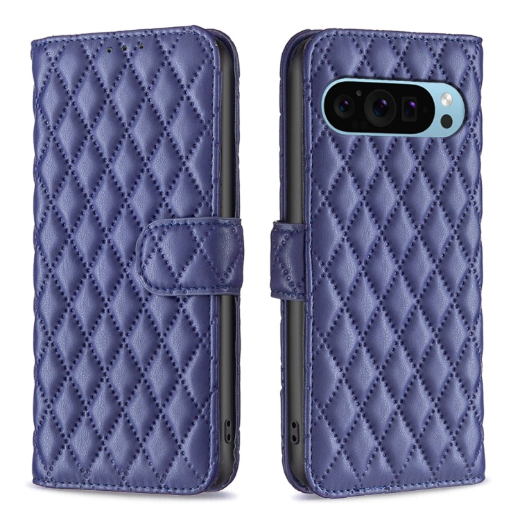 For Google Pixel 9 Pro Diamond Lattice Wallet Leather Flip Phone Case(Blue) - Google Cases by PMC TechLife | Online Shopping South Africa | PMC TechLife | Buy Now Pay Later Mobicred