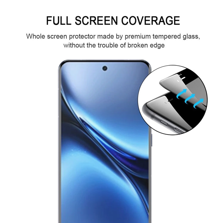 For vivo X200 Pro 25pcs 3D Curved Edge Full Screen Tempered Glass Film(Black)