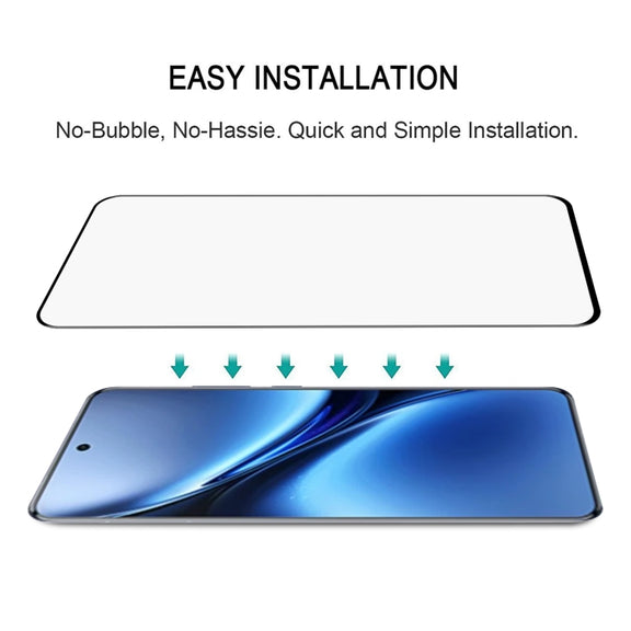 For vivo X200 Pro 25pcs 3D Curved Edge Full Screen Tempered Glass Film(Black)