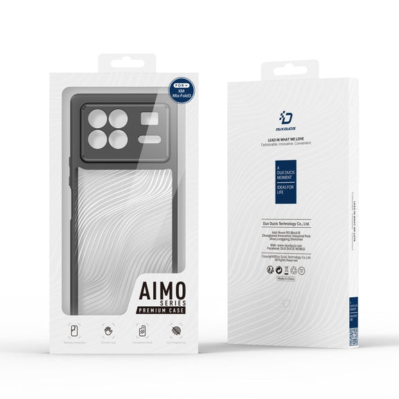 For Xiaomi Mix Fold 3 DUX DUCIS Aimo Series TPU + PC Frosted Feel Phone Case(Black)