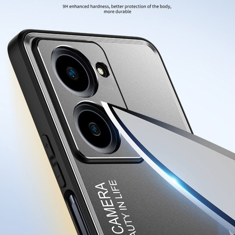 For vivo iQOO Z7 Frosted Metal Phone Case(Blue) - vivo Cases by PMC TechLife | Online Shopping South Africa | PMC TechLife