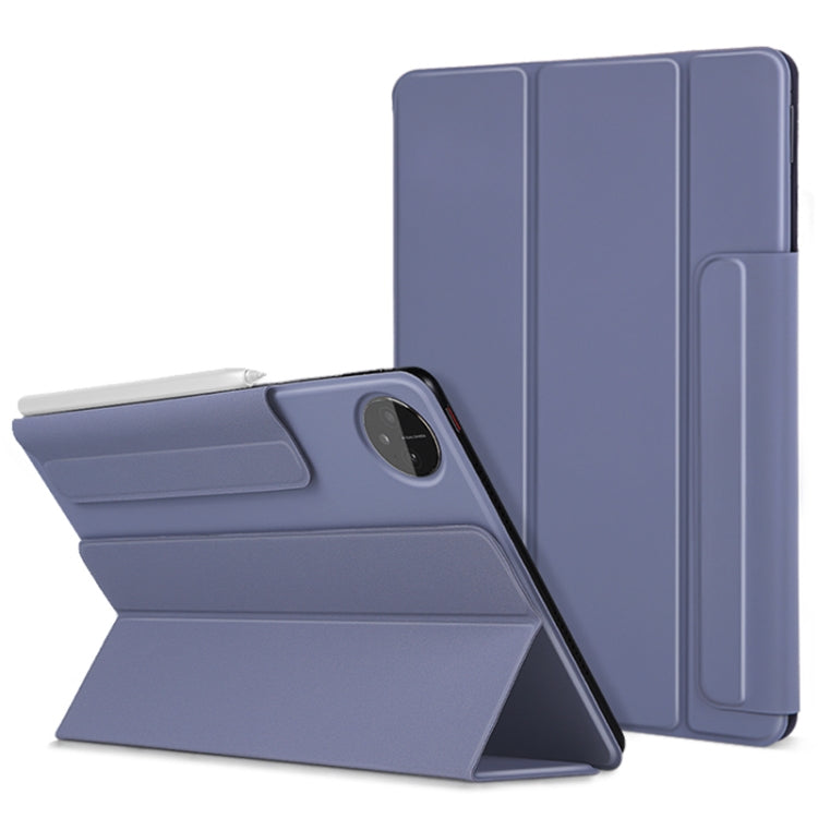 For Huawei Matepad Pro 10.8 3-fold Double-sided Clip Buckle Magnetic Smart Tablet Case(Lavender) - Huawei by PMC TechLife | Online Shopping South Africa | PMC TechLife | Buy Now Pay Later Mobicred