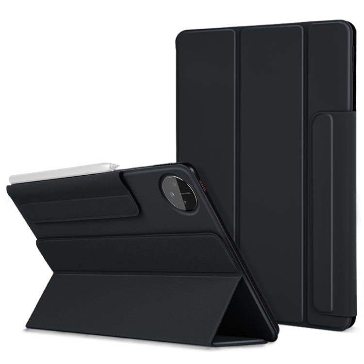For Huawei Matepad 11 2021 3-fold Double-sided Clip Buckle Magnetic Smart Tablet Case(Black) - Huawei by PMC TechLife | Online Shopping South Africa | PMC TechLife | Buy Now Pay Later Mobicred