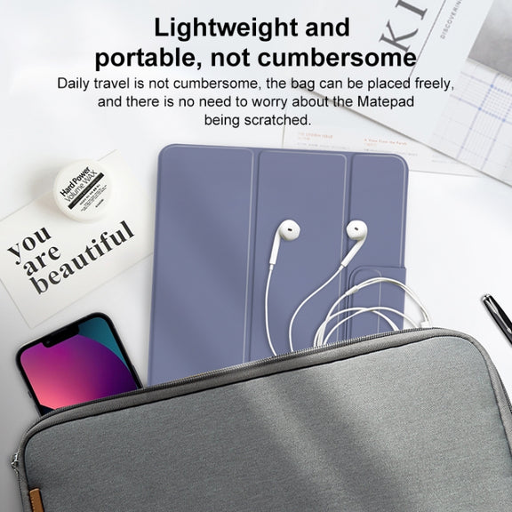 For Huawei Matepad Pro 11 3-fold Double-sided Clip Buckle Magnetic Smart Tablet Case(Lavender)