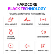 JNN M2 Ultra-thin HD Noise Reduction Intelligent Control Voice Voice Recorder, Capacity:4GB(Black)