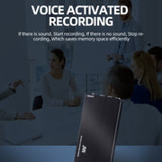 JNN M2 Ultra-thin HD Noise Reduction Intelligent Control Voice Voice Recorder, Capacity:16GB(Black)