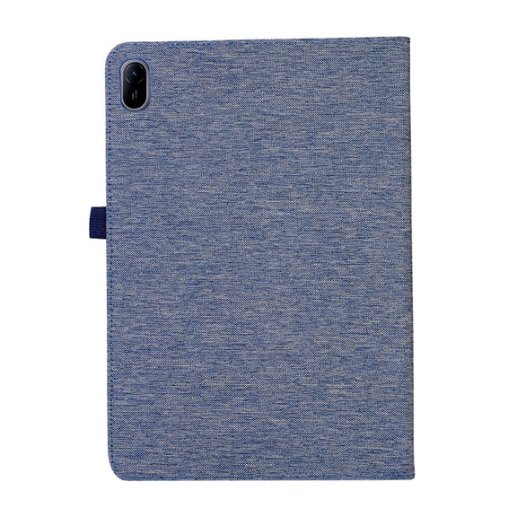 For Huawei MatePad SE 11 2024 Fabric Leather Tablet Case(Blue)