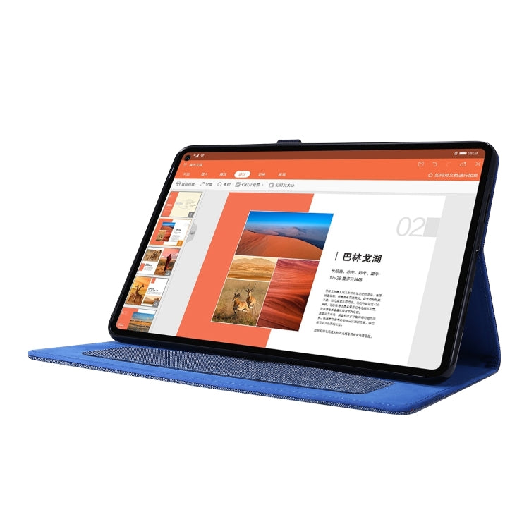 For Huawei MatePad SE 11 2024 Fabric Leather Tablet Case(Blue) - Huawei by PMC Jewellery | Online Shopping South Africa | PMC Jewellery | Buy Now Pay Later Mobicred