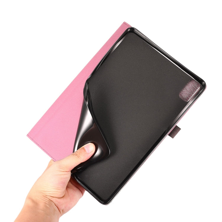 For Huawei MatePad SE 11 2024 Fabric Leather Tablet Case(Rose Red) - Huawei by PMC Jewellery | Online Shopping South Africa | PMC Jewellery | Buy Now Pay Later Mobicred
