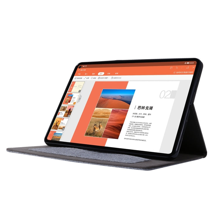 For Huawei MatePad SE 11 2024 Fabric Leather Tablet Case(Grey) - free shipping - PMC Jewellery - Order now!