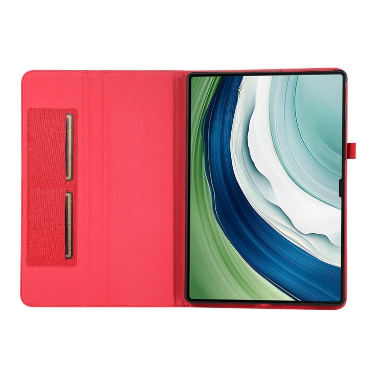 For Huawei MatePad Pro 12.2 2024 Fabric Leather Tablet Case(Red) - Huawei by PMC Jewellery | Online Shopping South Africa | PMC Jewellery | Buy Now Pay Later Mobicred