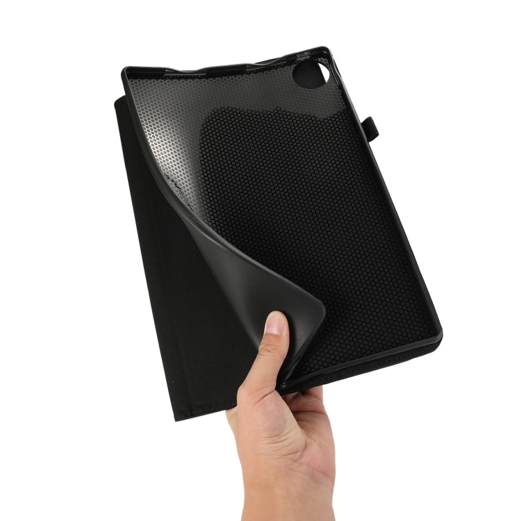 For Huawei MatePad Pro 12.2 2024 Fabric Leather Tablet Case(Rose Red)