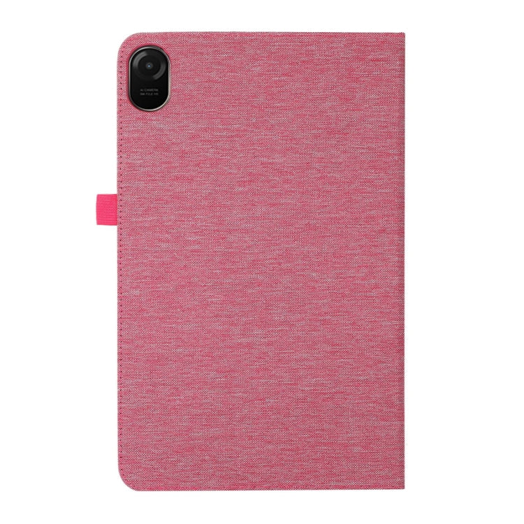 For Huawei MatePad Air 2024 Fabric Leather Tablet Case(Rose Red) - Huawei by PMC Jewellery | Online Shopping South Africa | PMC Jewellery | Buy Now Pay Later Mobicred