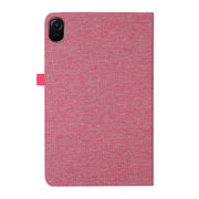 For Huawei MatePad Air 2024 Fabric Leather Tablet Case(Rose Red)