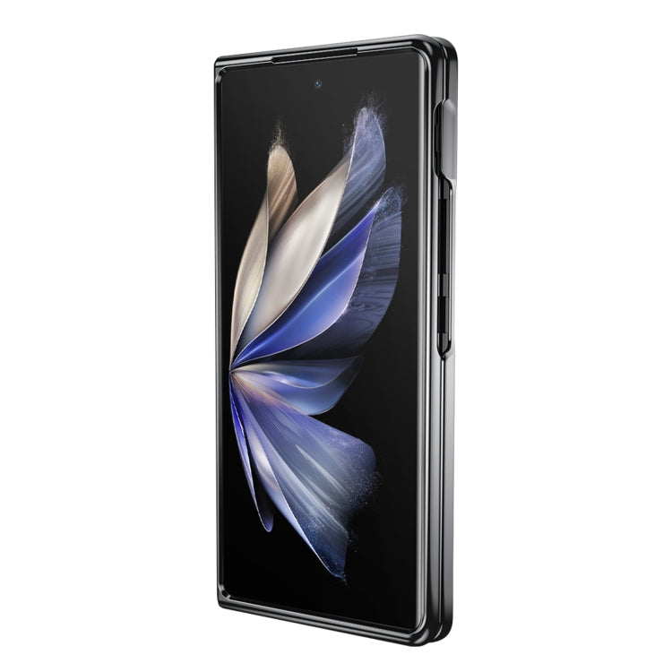 For vivo X Fold2 Electroplating Ultrathin Shockproof Leather Fold Protective Phone Case(Black) - vivo Cases by PMC TechLife | Online Shopping South Africa | PMC TechLife | Buy Now Pay Later Mobicred