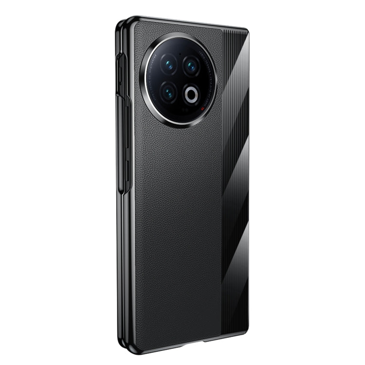 For vivo X Fold2 Electroplating Ultrathin Shockproof Leather Fold Protective Phone Case(Black) - vivo Cases by PMC TechLife | Online Shopping South Africa | PMC TechLife | Buy Now Pay Later Mobicred