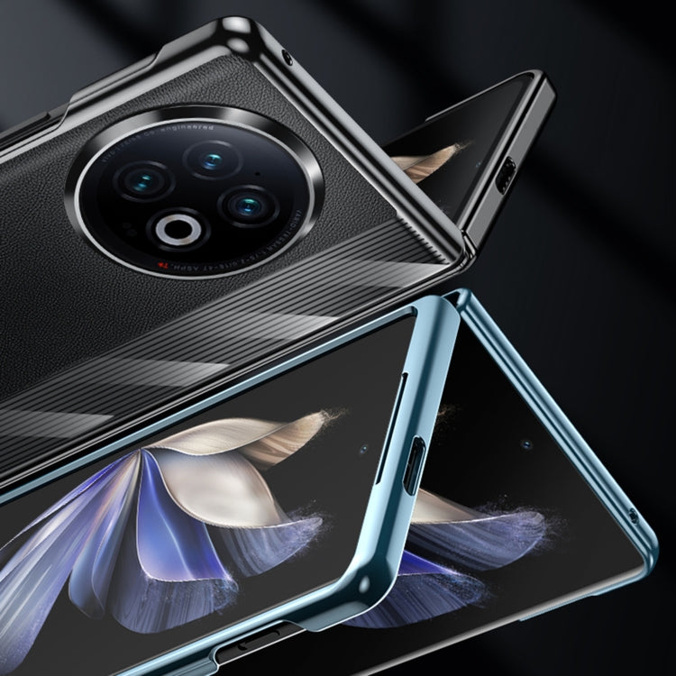 For vivo X Fold2 Electroplating Ultrathin Shockproof Leather Fold Protective Phone Case(Black) - vivo Cases by PMC TechLife | Online Shopping South Africa | PMC TechLife | Buy Now Pay Later Mobicred