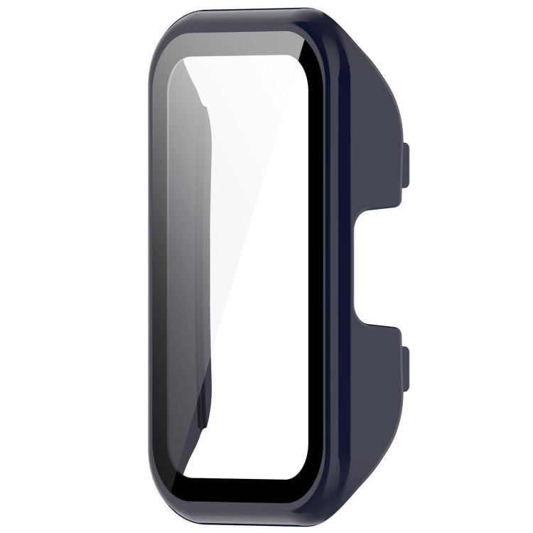 For Huawei Band 10 / 9 / 8 PC + Tempered Film Integrated Protective Watch Case(Ink Blue)