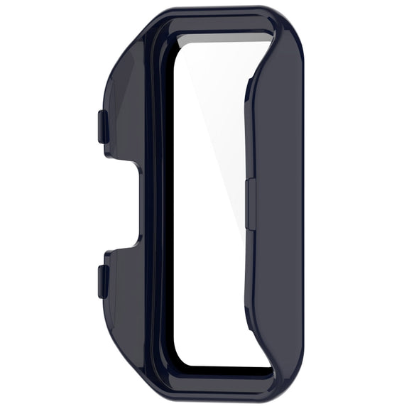 For Huawei Band 10 / 9 / 8 PC + Tempered Film Integrated Protective Watch Case(Ink Blue)