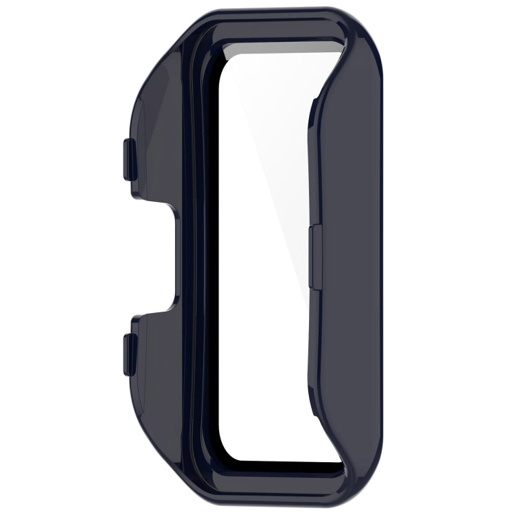 For Huawei Band 10 / 9 / 8 PC + Tempered Film Integrated Protective Watch Case(Ink Blue)