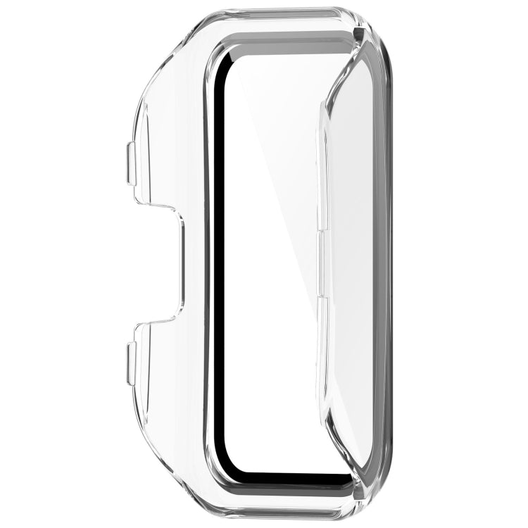 For Huawei Band 10 / 9 / 8 PC + Tempered Film Integrated Protective Watch Case(Transparent White)