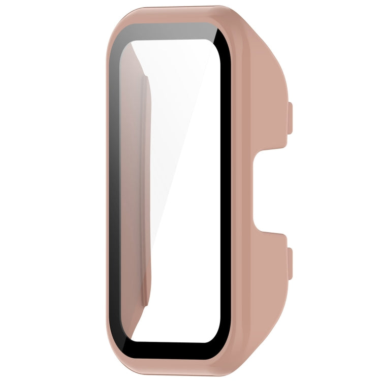 For Huawei Band 10 / 9 / 8 PC + Tempered Film Integrated Protective Watch Case(Pink)