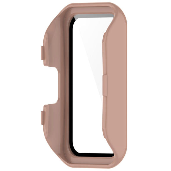 For Huawei Band 10 / 9 / 8 PC + Tempered Film Integrated Protective Watch Case(Pink)