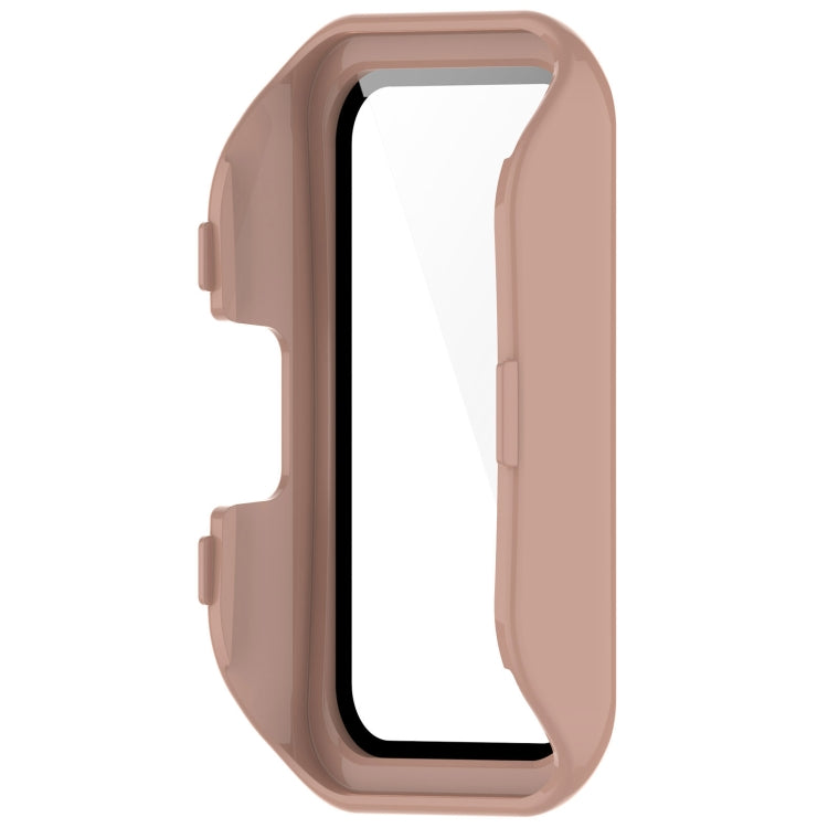 For Huawei Band 10 / 9 / 8 PC + Tempered Film Integrated Protective Watch Case(Pink)