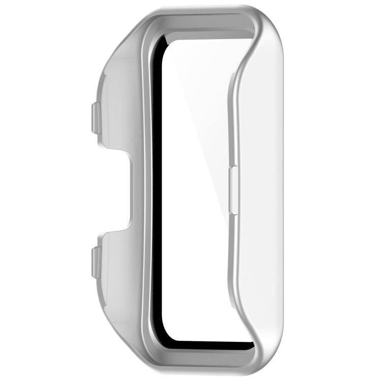 For Huawei Band 9 / 8 PC + Tempered Film Integrated Protective Watch Case(Matte Silver) - Watch Cases by PMC TechLife | Online Shopping South Africa | PMC TechLife